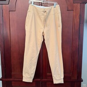 Gradual Women's Jogger High Waisted Tan Yoga Pants with Pockets Size XL
